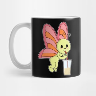 Butterfly at Drinking with Drinking straw & Drink Mug